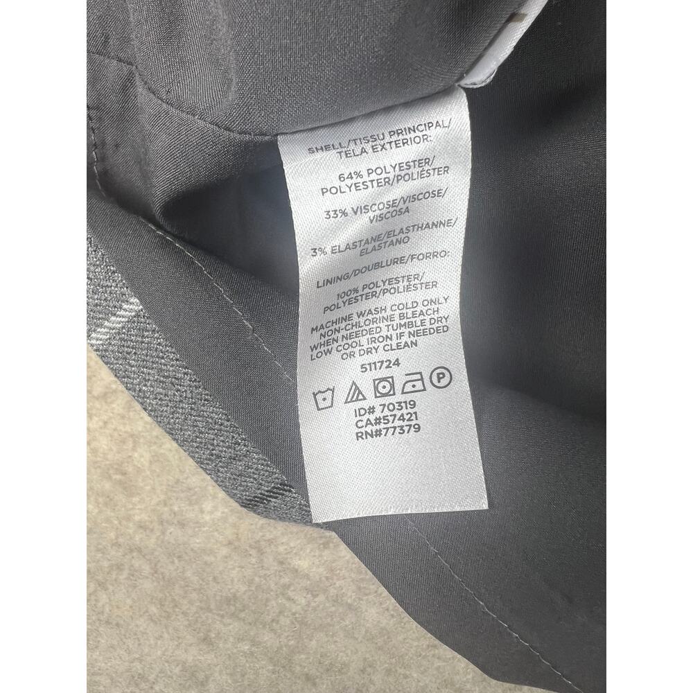 Ann Taylor Windowpane Plaid Sheath Dress Gray Women's Size 4 Petite - Picture 9 of 9